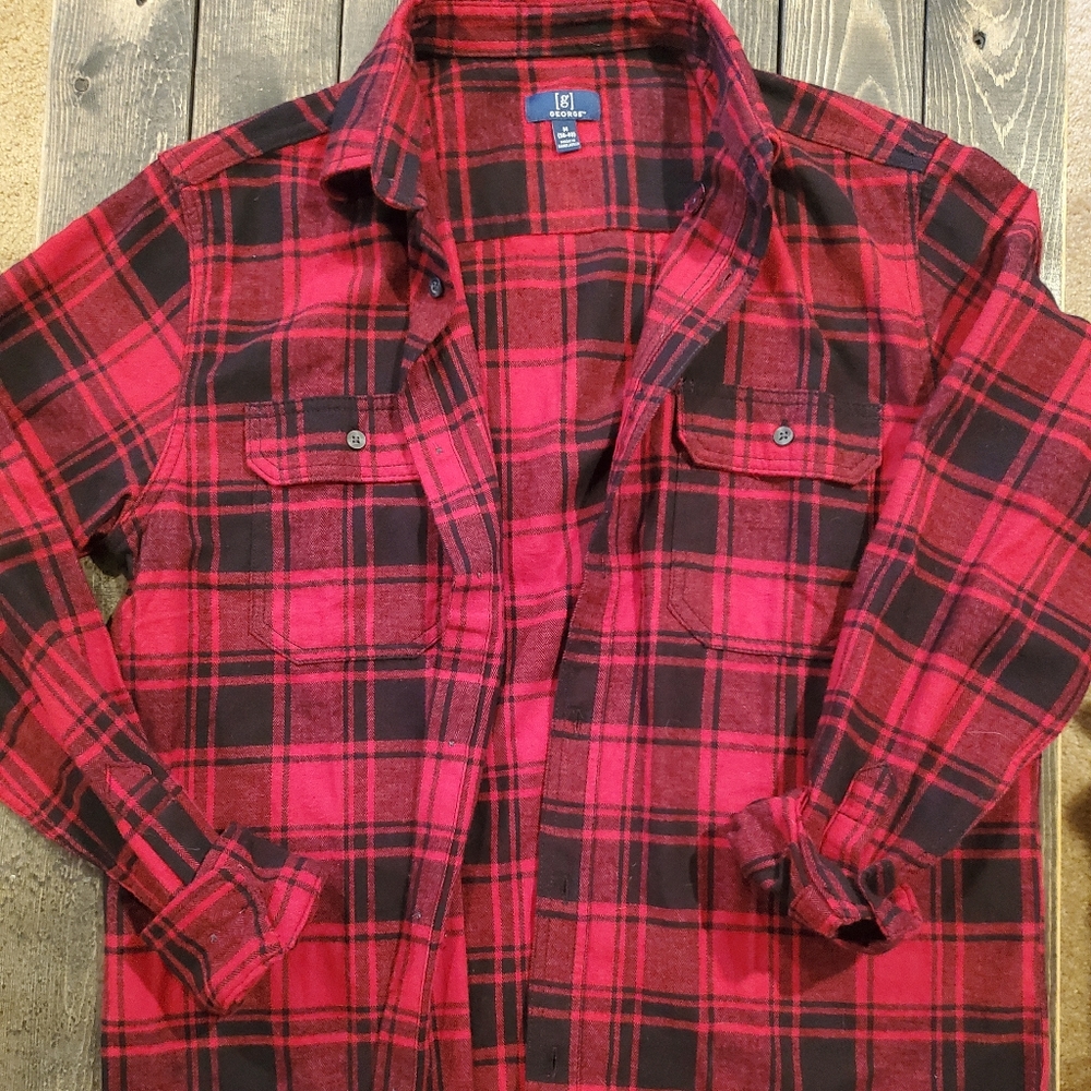 Men's Plaid Button Up